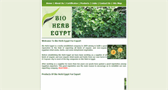 Desktop Screenshot of bioherbegypt.com