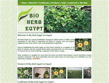 Tablet Screenshot of bioherbegypt.com